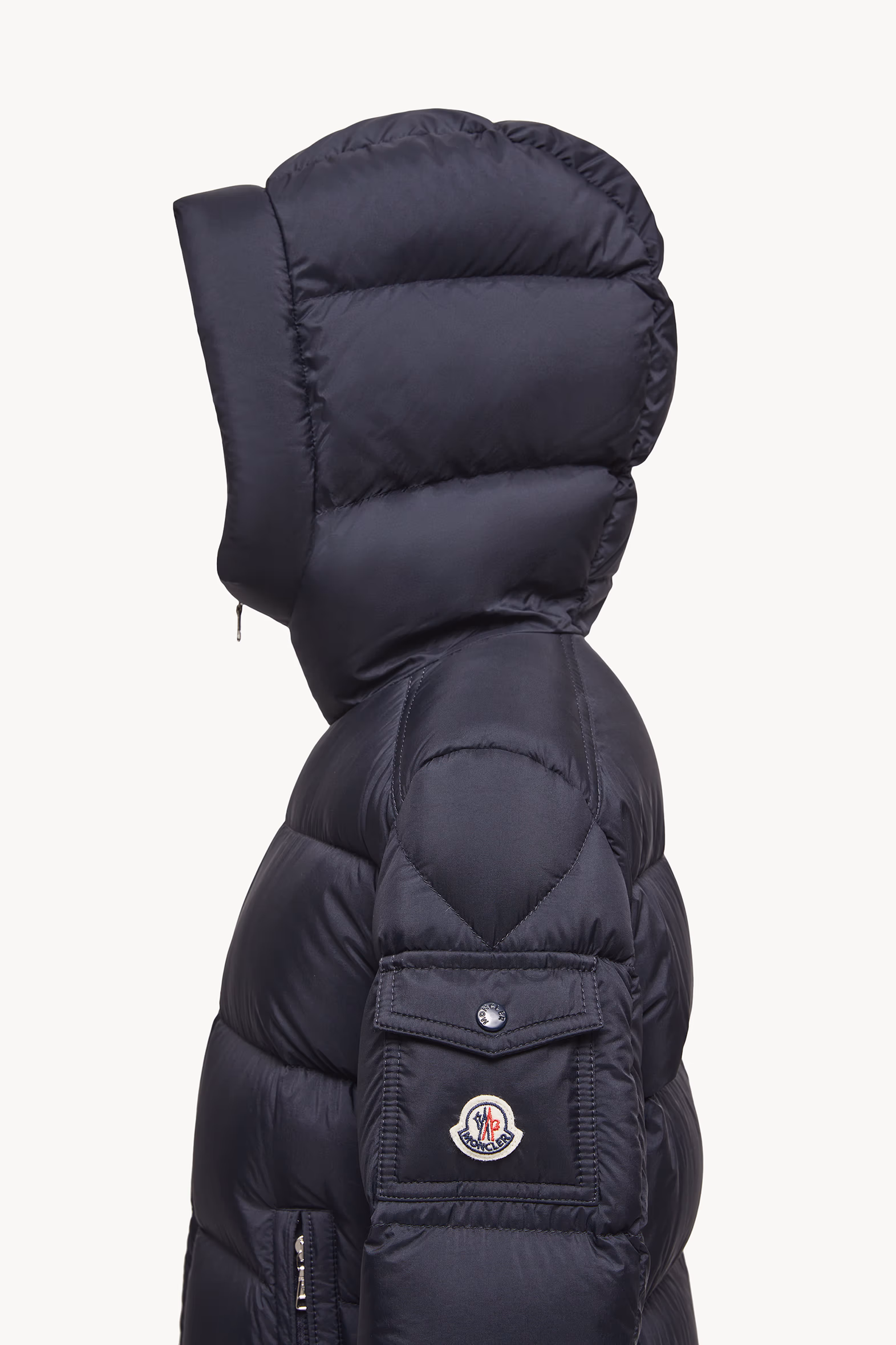 Marat Hooded Down Jacket Boy Night Blue Moncler 3